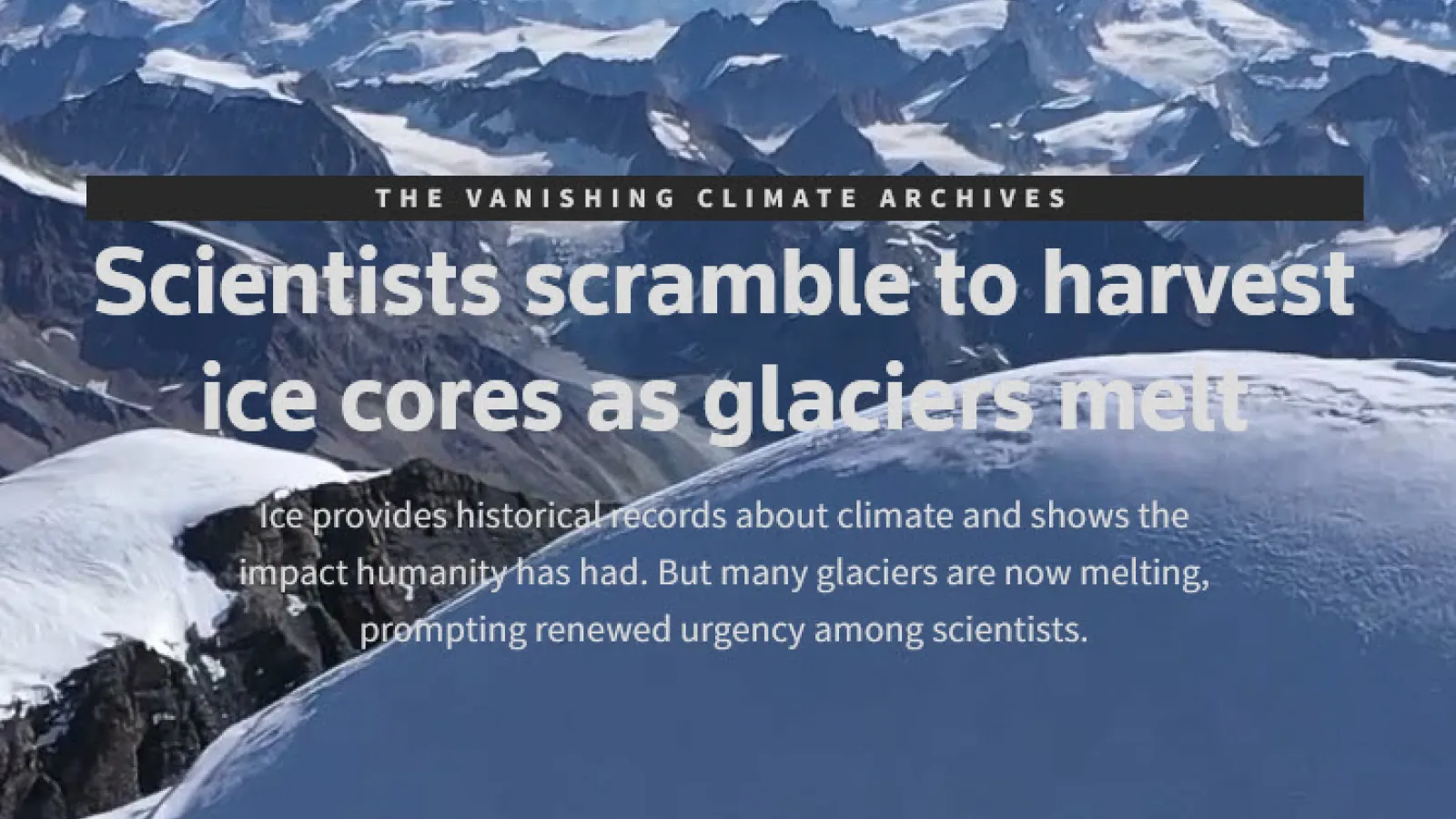 Reuters Icecores story