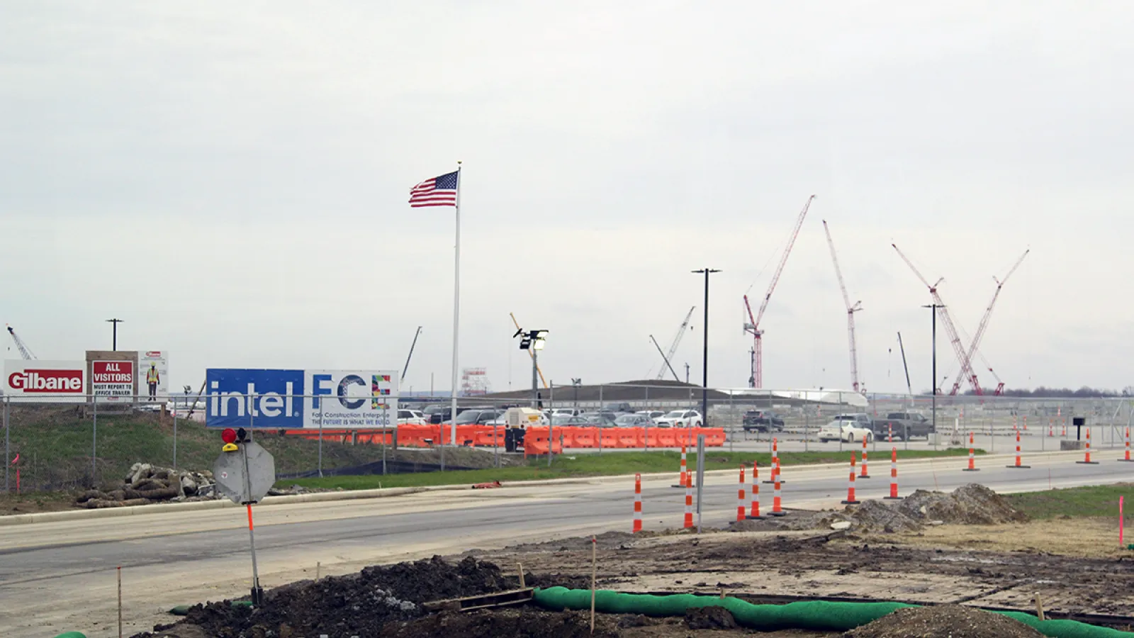 Entrance to the new Intel site in New Albany, OH