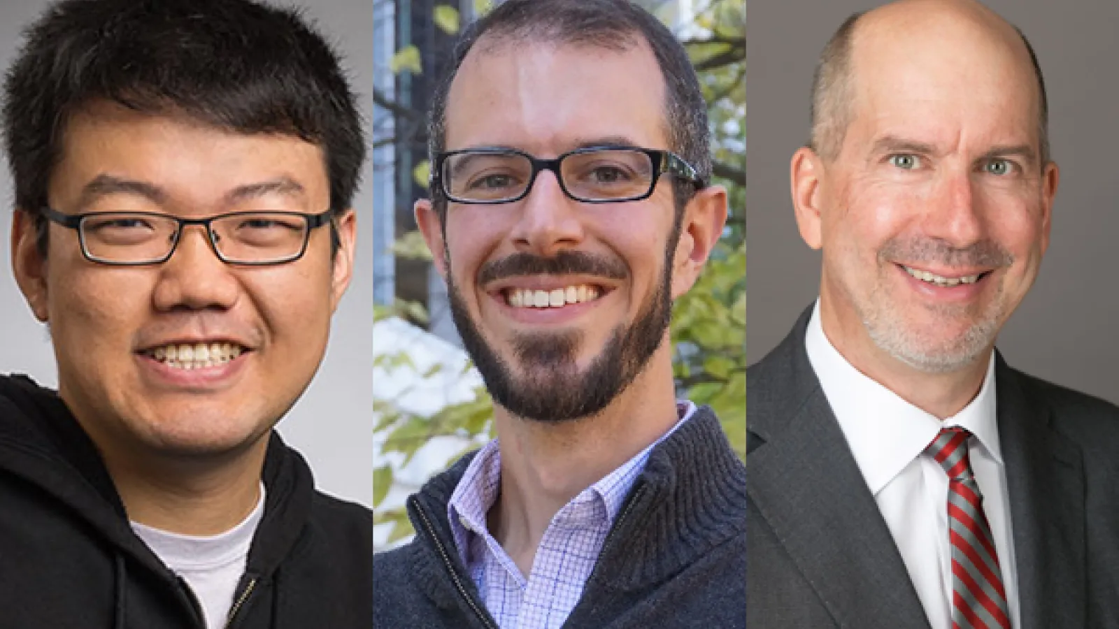 Photo of Luyu Liu, Adam Porr, and Harvey Miller
