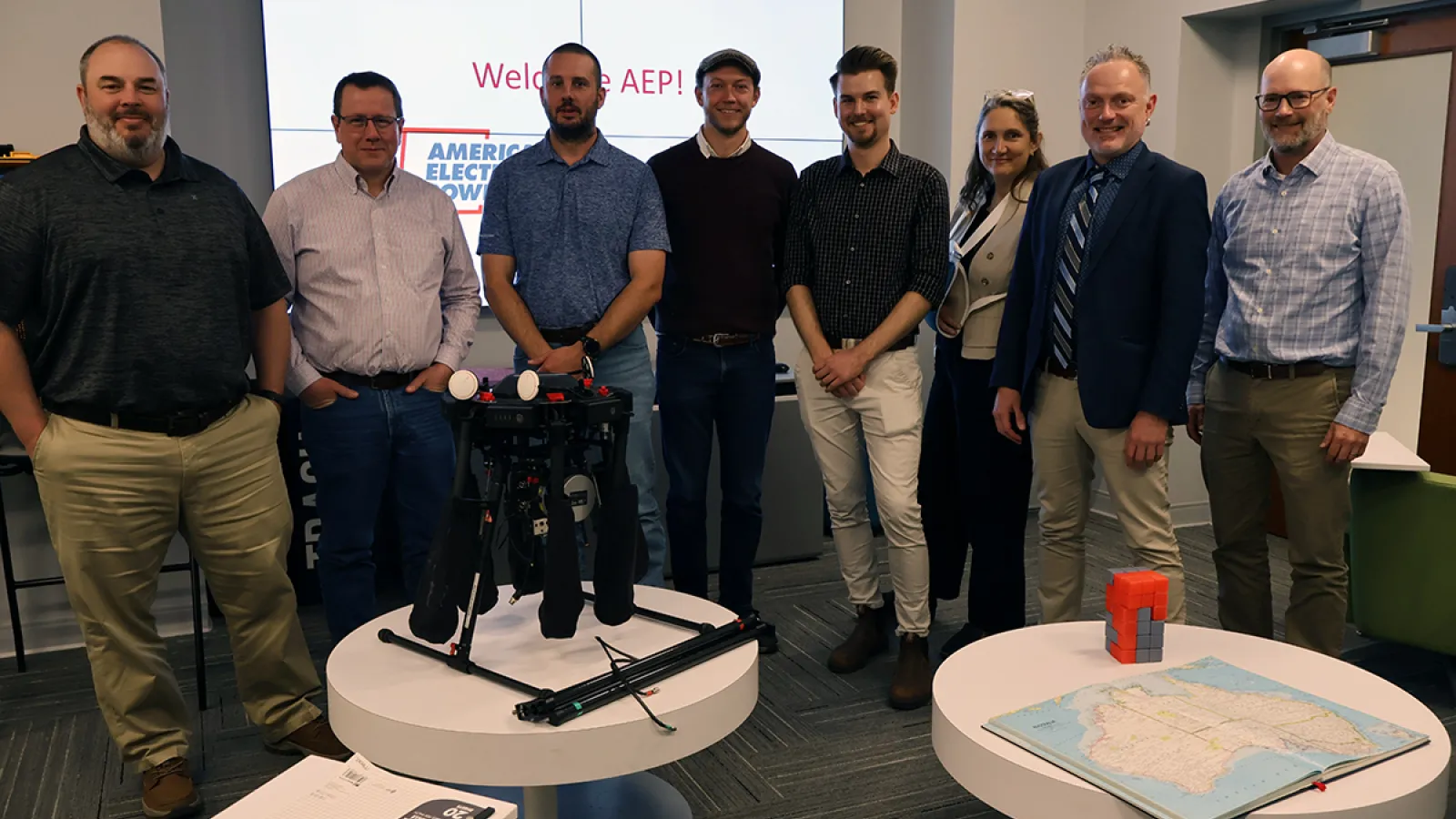 From left: Kelby Thoreson, Matt Shellenberger, Bryan Hanft, Adam Sauer, Adam Tjoelker, Kendra McSweeney, Mat Coleman, Bryan Mark
