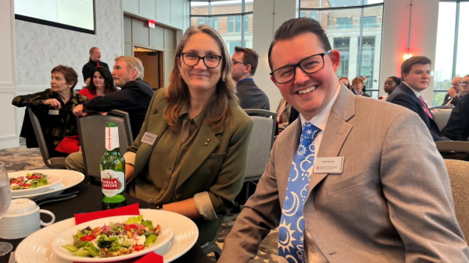 Wes Haines, enjoying life as a post-emergent leader, with Kendra McSweeney 
