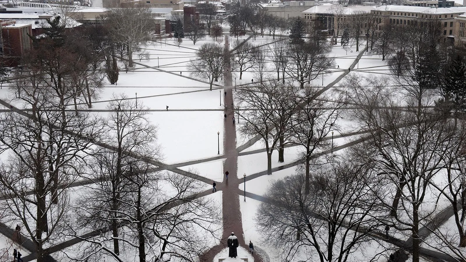 Ohio State Oval in Winter
