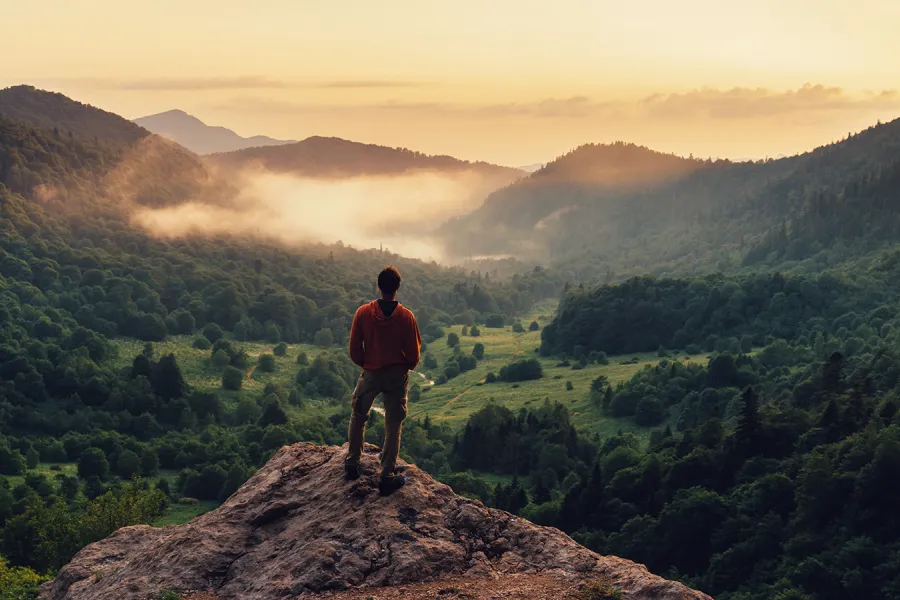 Stock photo - mountain valley