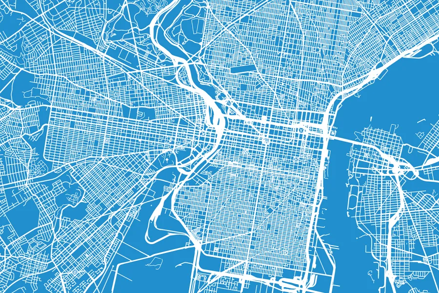 Stock photo - street map