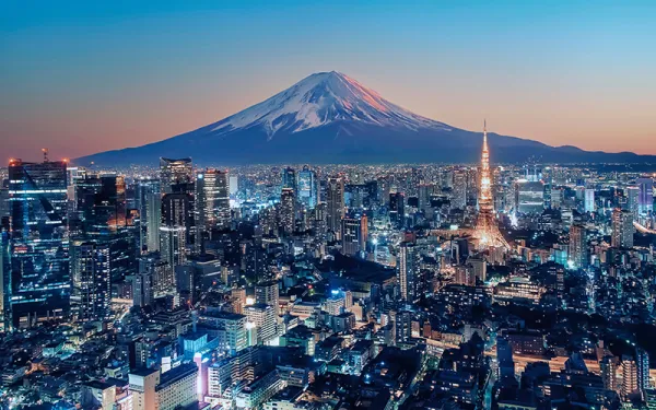 Stock photo - Tokyo & Mt Fuji