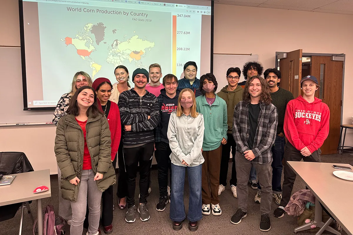Inaugural meeting of the Geography Club